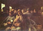 Honore Daumier Wagen dritter Klasse oil